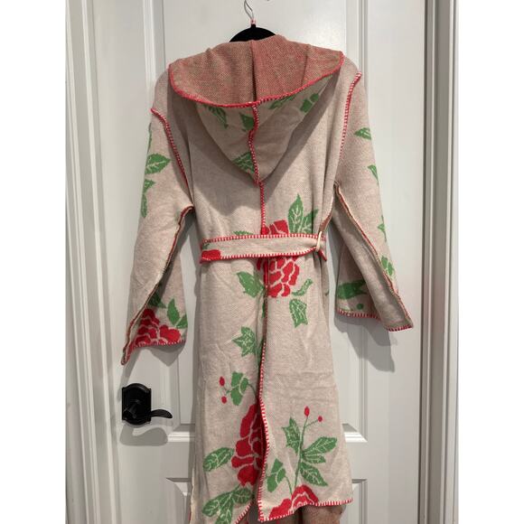 MSRP $129 ✨ POL Belted Hooded Sweater Cardigan – Rose Floral | Size S to L ✨ - Picture 6 of 7